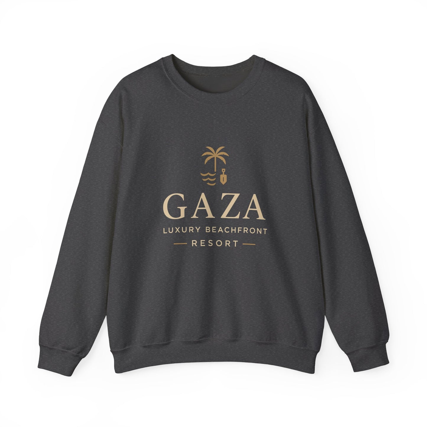 Gaza Luxury Beachfront Resort Sweatshirt, Unisex Crewneck Sweater, Beach Vacation Gift, Casual Summer Apparel, Travel Souvenir
