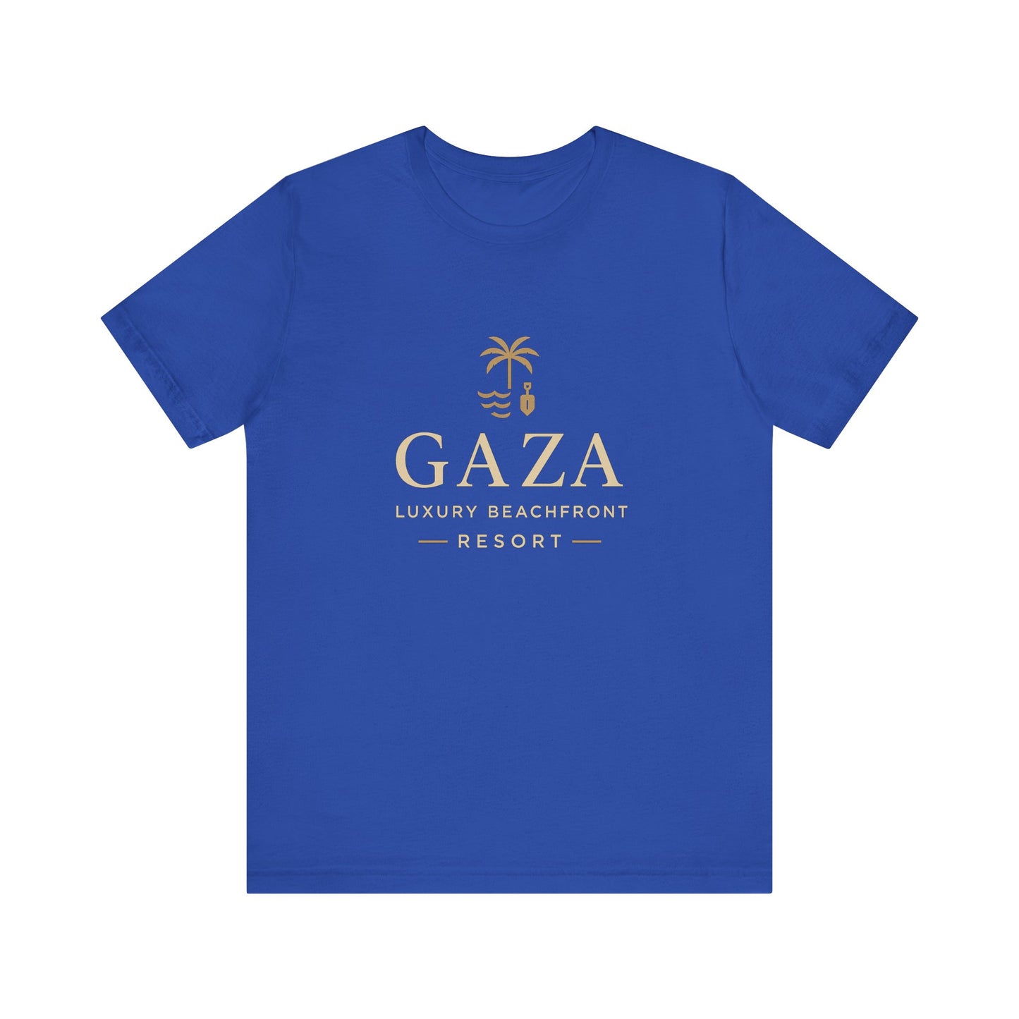 Gaza Luxury Beachfront Resort Tee, Vacation T-Shirt, Travel Apparel, Summer Fashion, Unisex Summer Tee