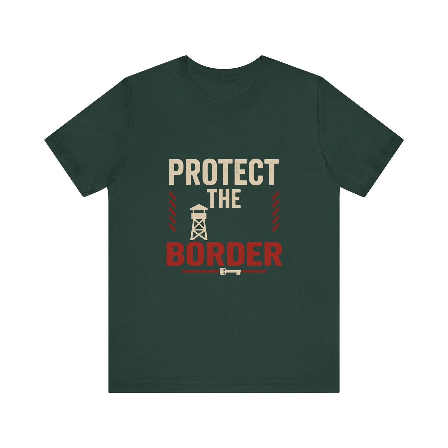 Protect the Border Unisex Tee, Casual Shirt, Conversation Starter, Gift for Activists, Everyday Wear, Political Apparel