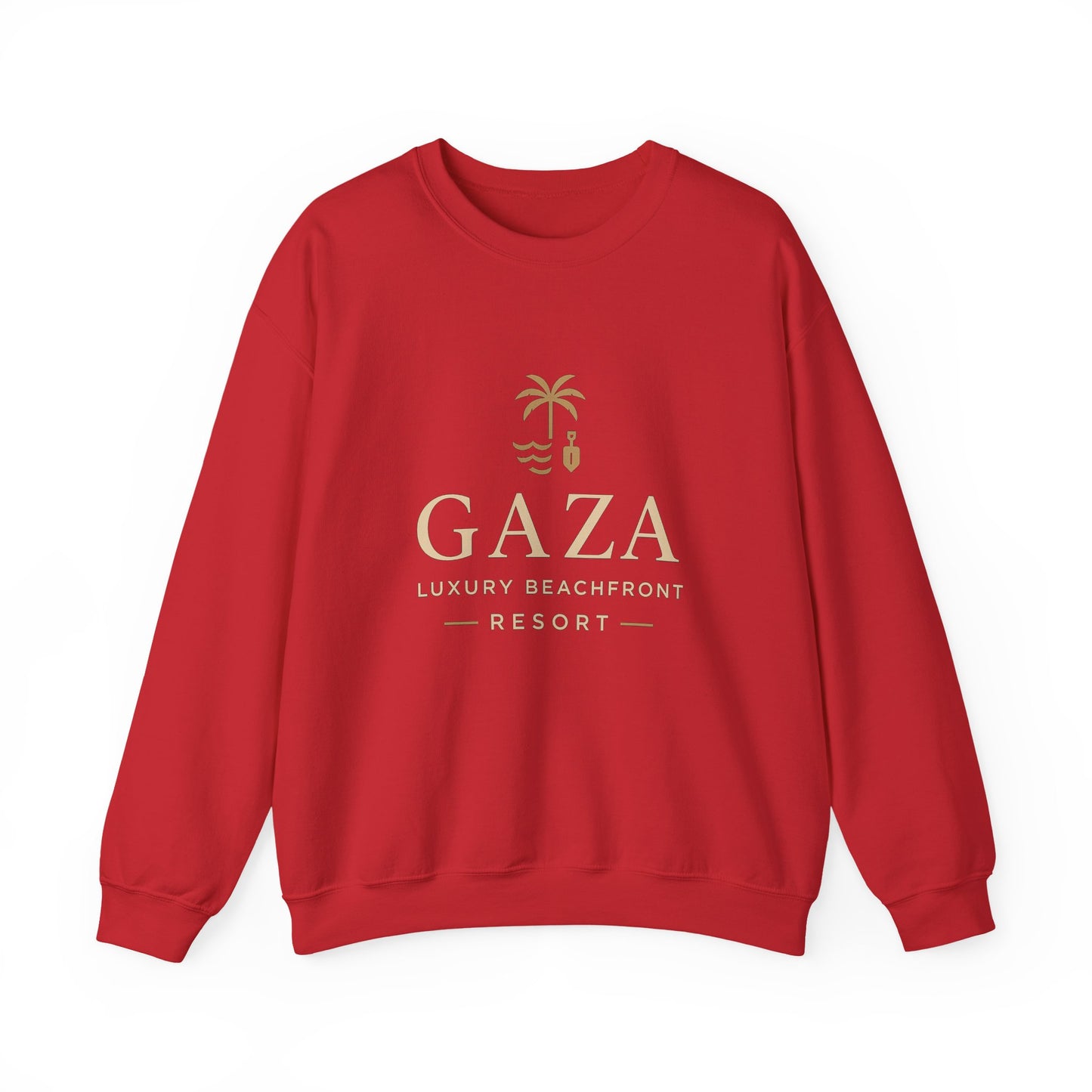 Gaza Luxury Beachfront Resort Sweatshirt, Unisex Crewneck Sweater, Beach Vacation Gift, Casual Summer Apparel, Travel Souvenir