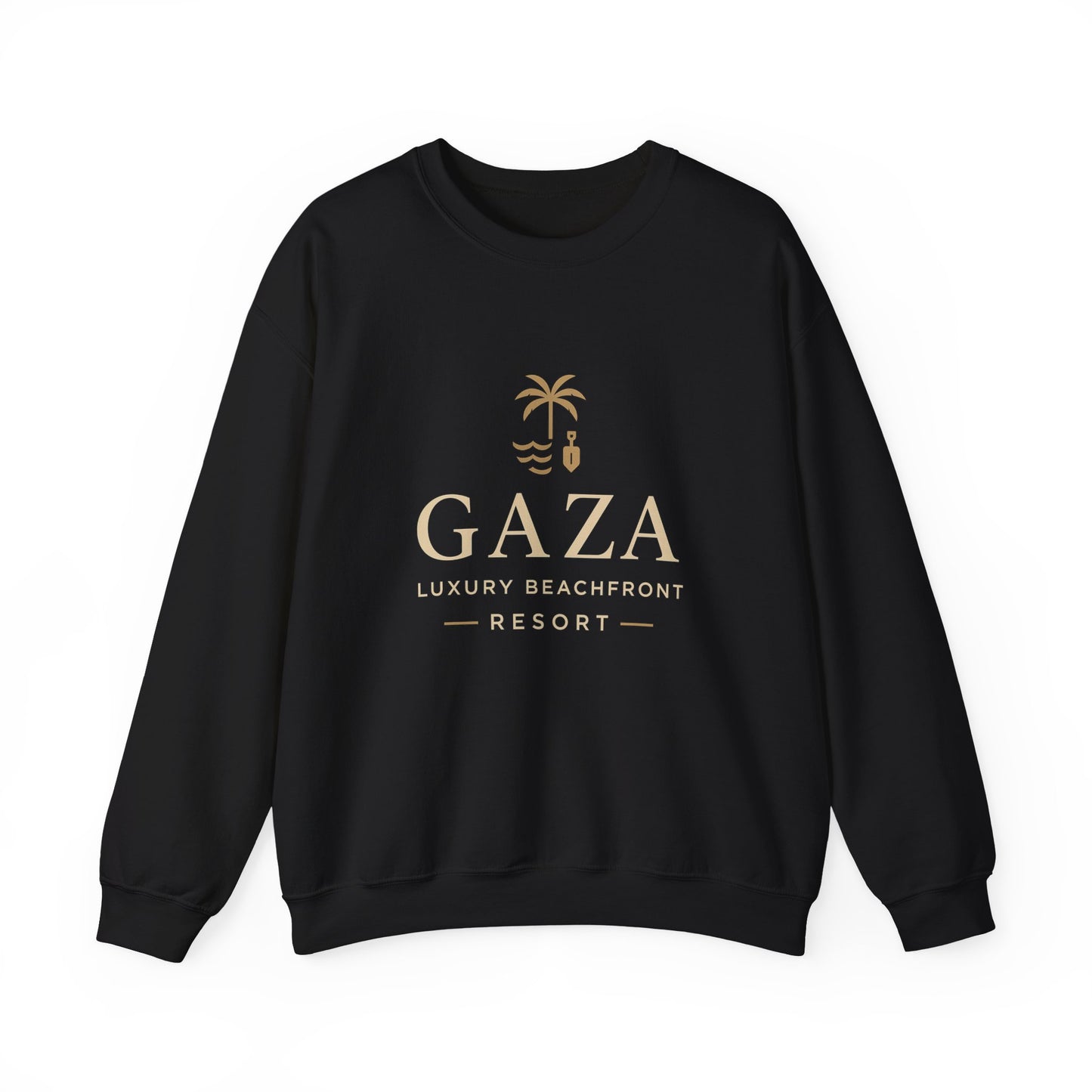 Gaza Luxury Beachfront Resort Sweatshirt, Unisex Crewneck Sweater, Beach Vacation Gift, Casual Summer Apparel, Travel Souvenir