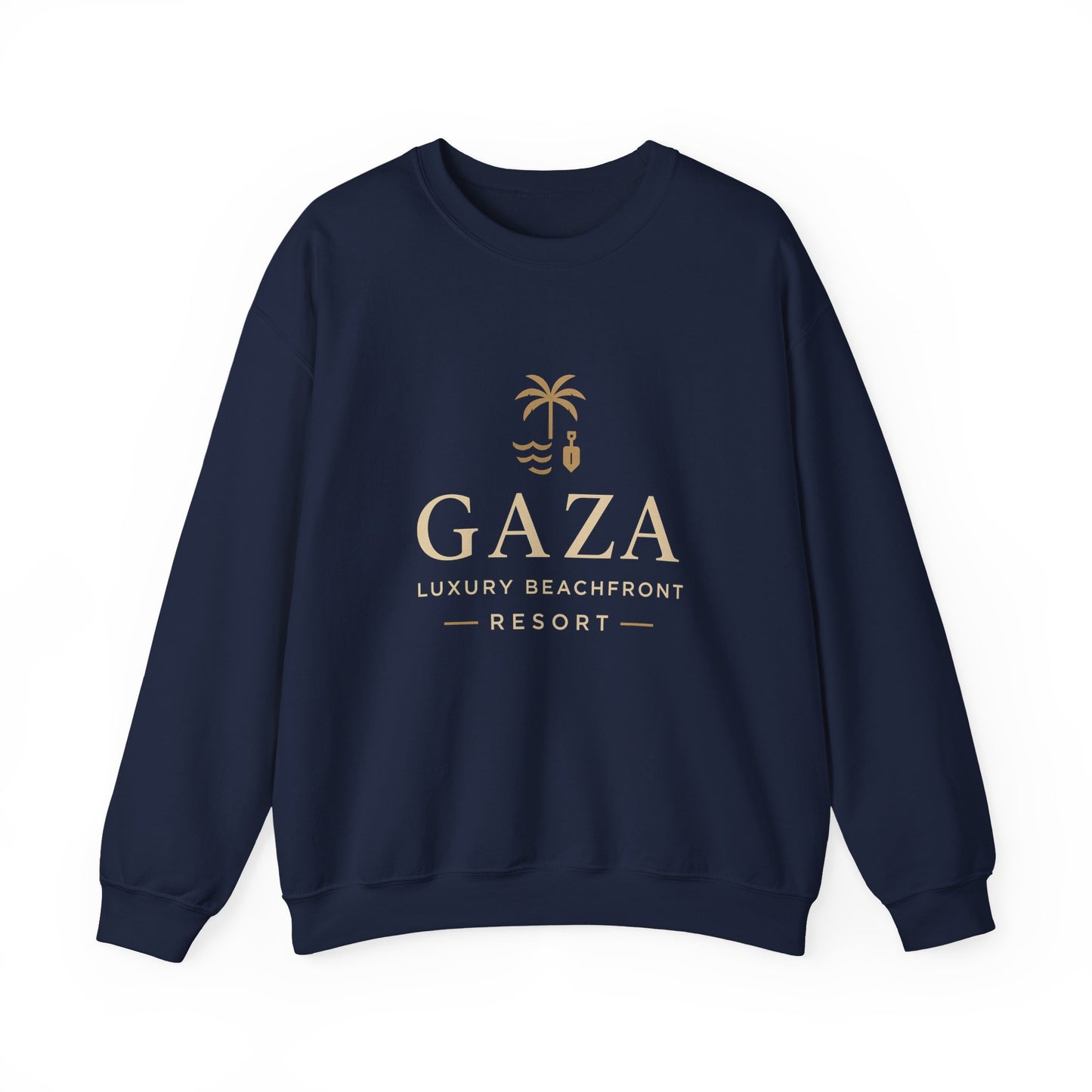 Gaza Luxury Beachfront Resort Sweatshirt, Unisex Crewneck Sweater, Beach Vacation Gift, Casual Summer Apparel, Travel Souvenir
