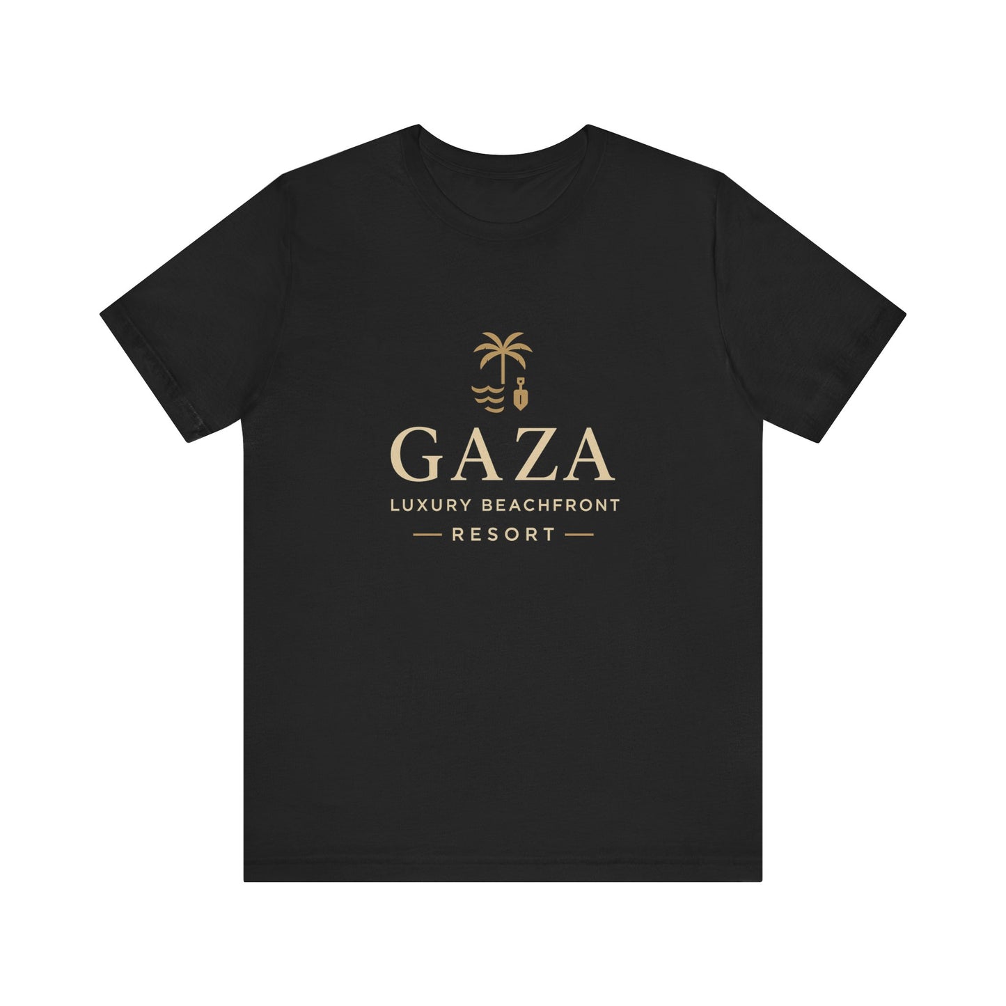 Gaza Luxury Beachfront Resort Tee, Vacation T-Shirt, Travel Apparel, Summer Fashion, Unisex Summer Tee