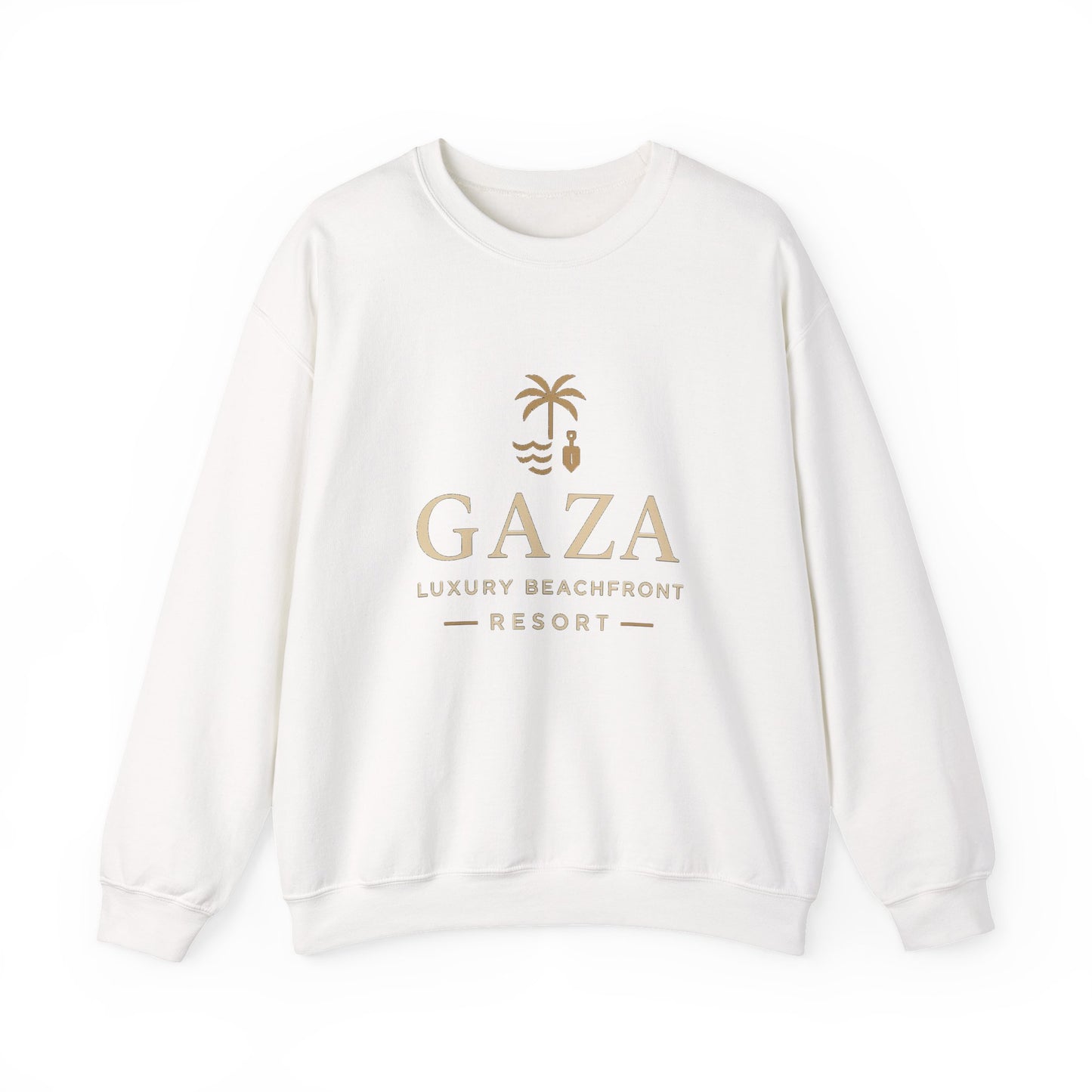 Gaza Luxury Beachfront Resort Sweatshirt, Unisex Crewneck Sweater, Beach Vacation Gift, Casual Summer Apparel, Travel Souvenir